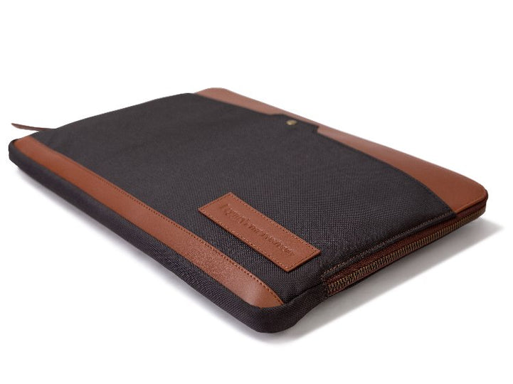 SOLACE- NAPPA LEATHER & CANVAS LAPTOP SLEEVE - Legacy Collective